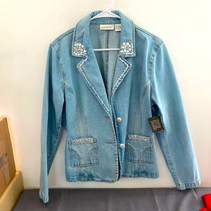 Jeanology Collection Ladies Jean Jacket Size 18 NWT